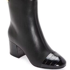 NWB Liz Claiborne Womens Kendale Block Heel Booties Black Size 8.5 MSRP $100